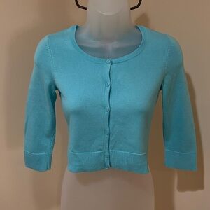 NWOT BEAUTIFUL VINTAGE LILLY PULITZER CAROLINE CARDIGAN XS BELLEVUE BLUE 🫐
